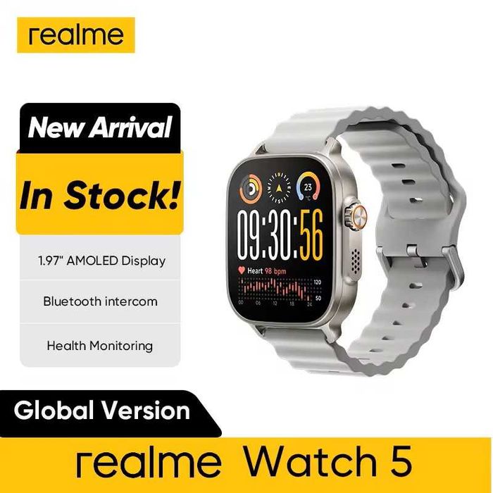 Смарт годинник Realme Watch 5 Black, Global, Нові