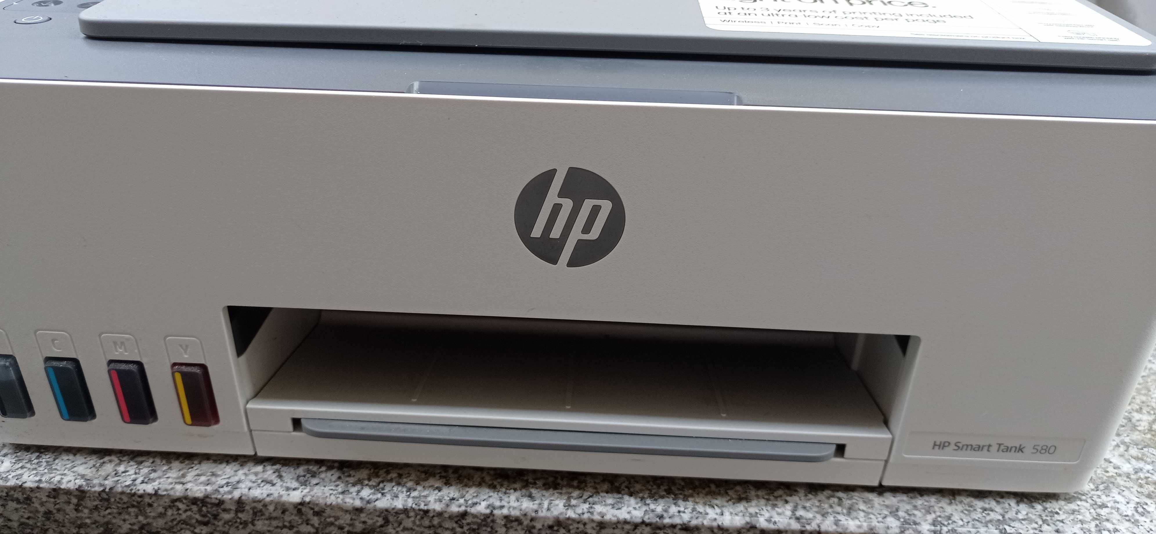 Drukarka kolorowa marki HP Thank 580 Series stan idealny