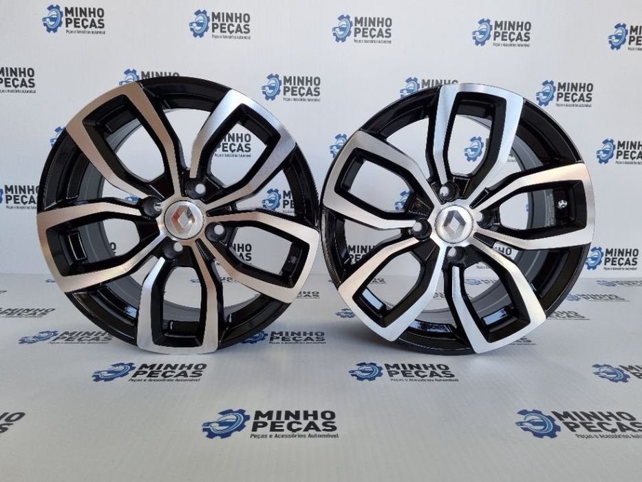 Jantes Renault Clio em 15 (4x100) Black Polish