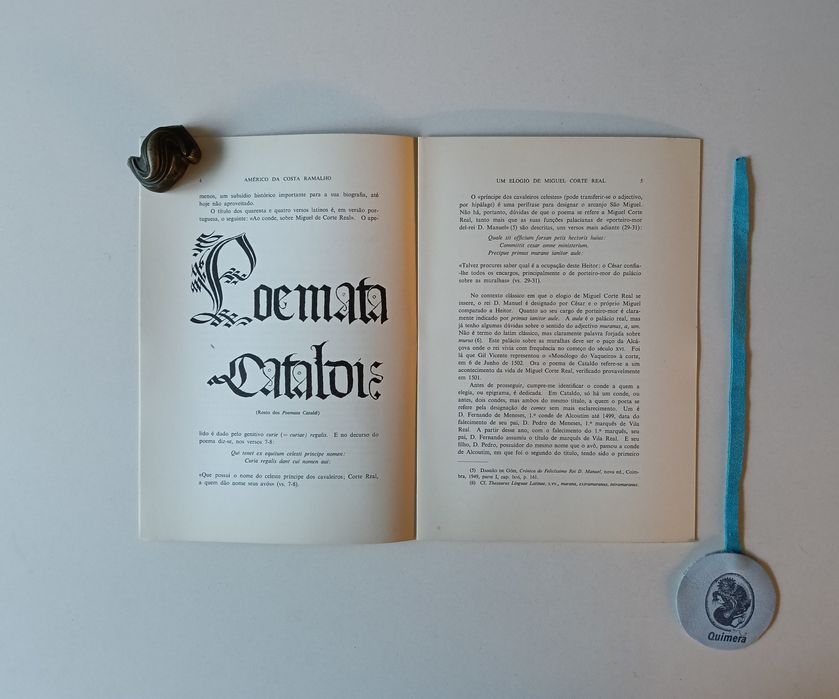 Um elogio em latim, contemporâneo de Miguel Corte Real