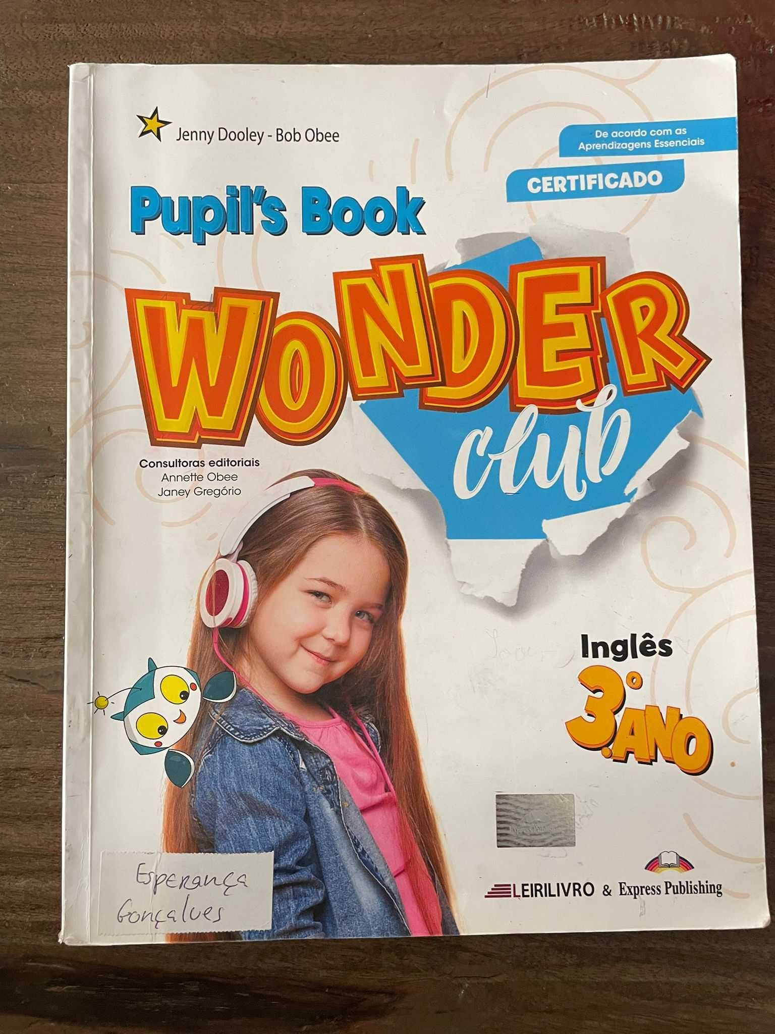 Livro Wonder Club Inglês 3ºAno ( Manual + caderno exercícios )