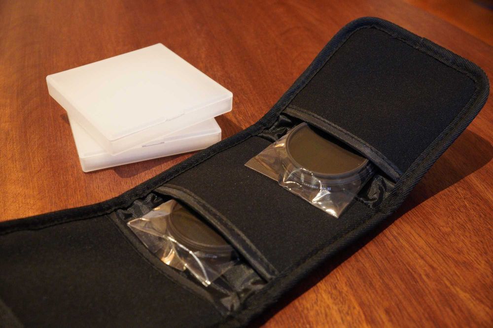 [NOVO] Conjunto filtros 55mm CPL e ND variável + estojo de transporte