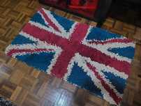 Tapete de trapilhos com bandeira do Reino Unido