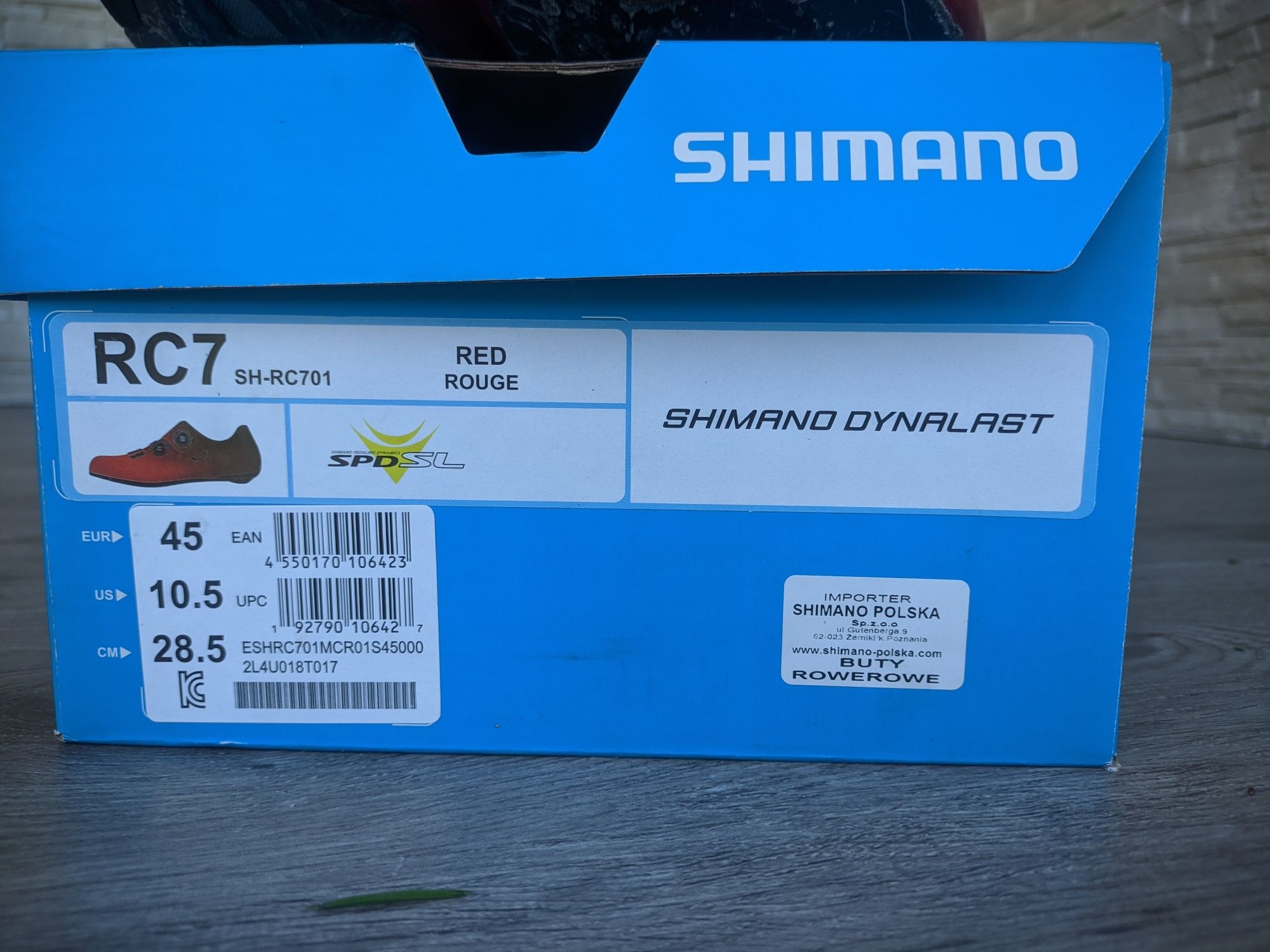 Buty kolarskie szosowe Shimano SPD RC7 rozmiar 45 SH-RC701