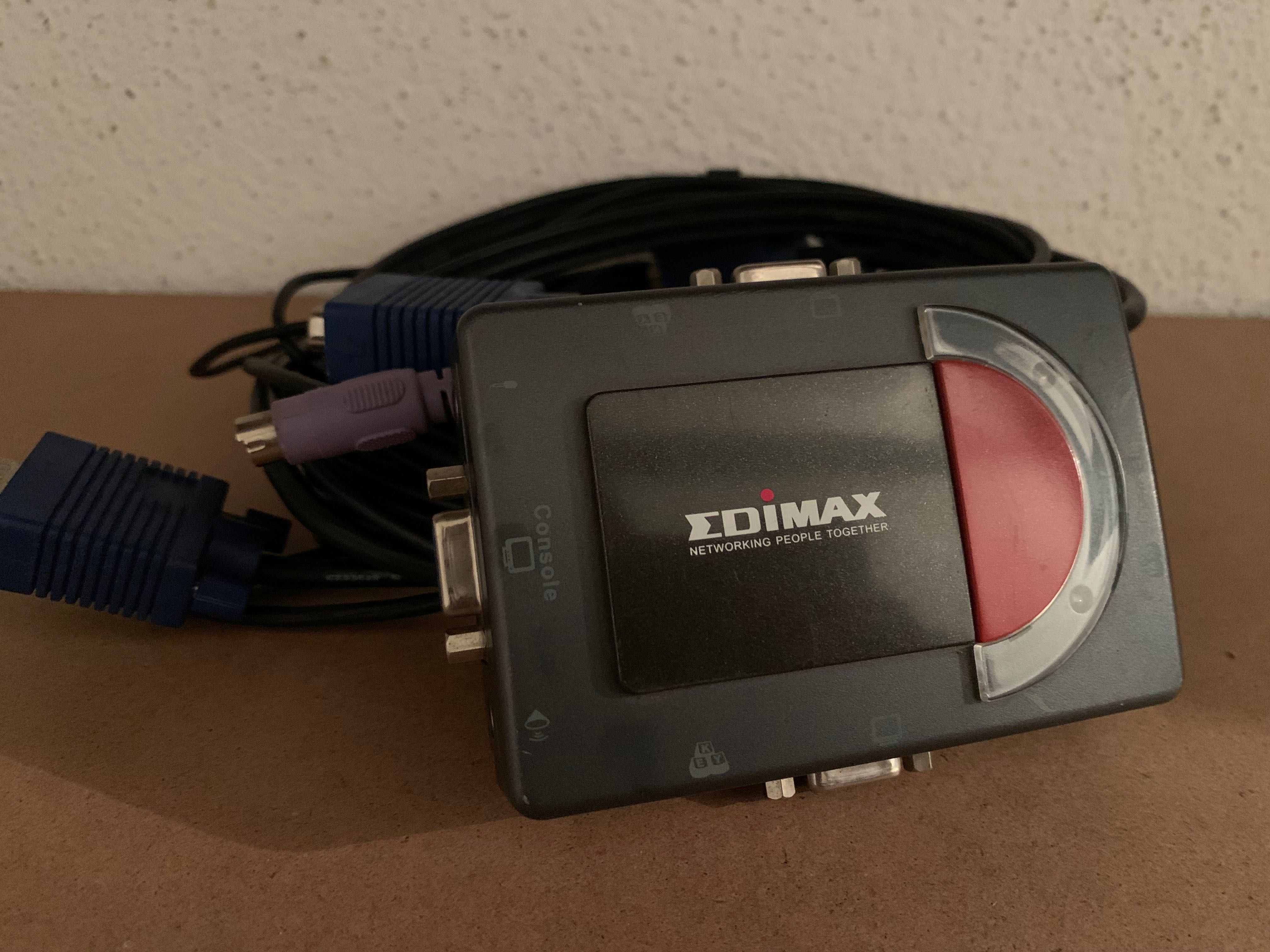 KVM Edimax para dois equipamentos