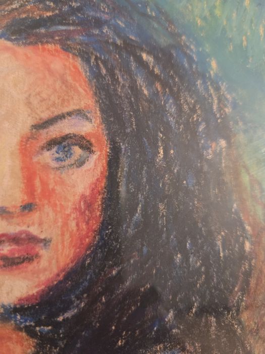 Obraz akt kobieta pastel