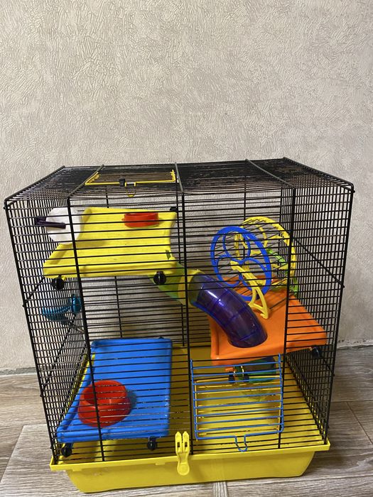 Продам клітку для хомʼяка з усім, що на фото