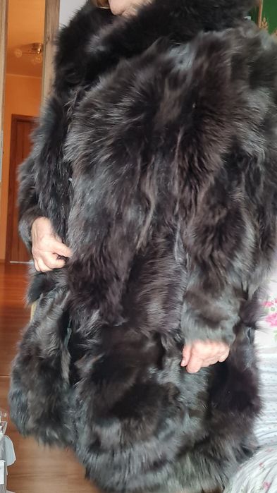 Futro nowe z kawałków lisa