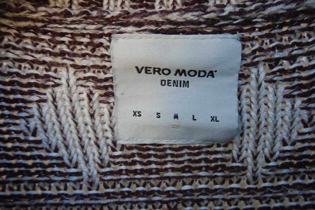 Vero Moda sweter sweterek boho wzór frędzle modny S/M