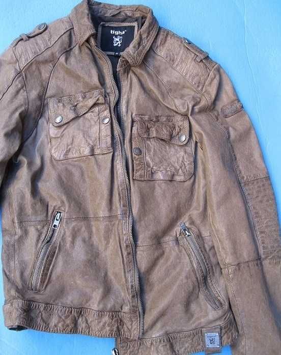 JAK nowa TIGHA kurtka KATANA bluza SKÓRA jedyna BRĄZOWA levis DIESEL s