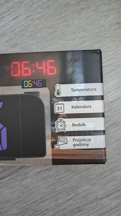 Budzik nowy led z projekcją