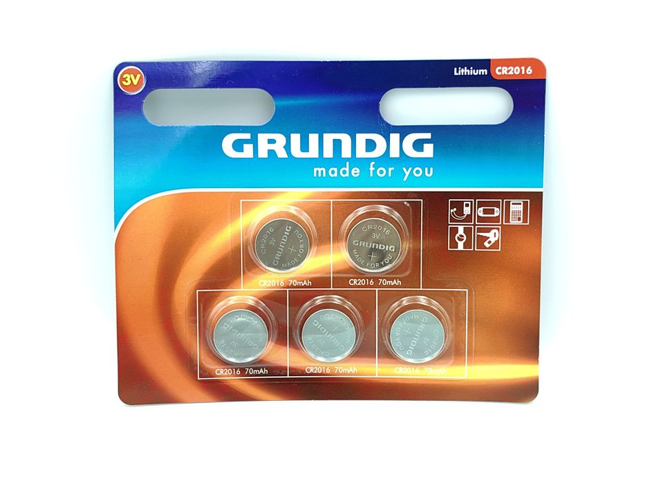 Zestaw 5 baterii litowych Grundig®  CR2016