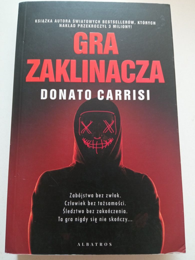 Książka kryminał ,,Gra zaklinacza,, Donato Carrisi bardzo dobry stan