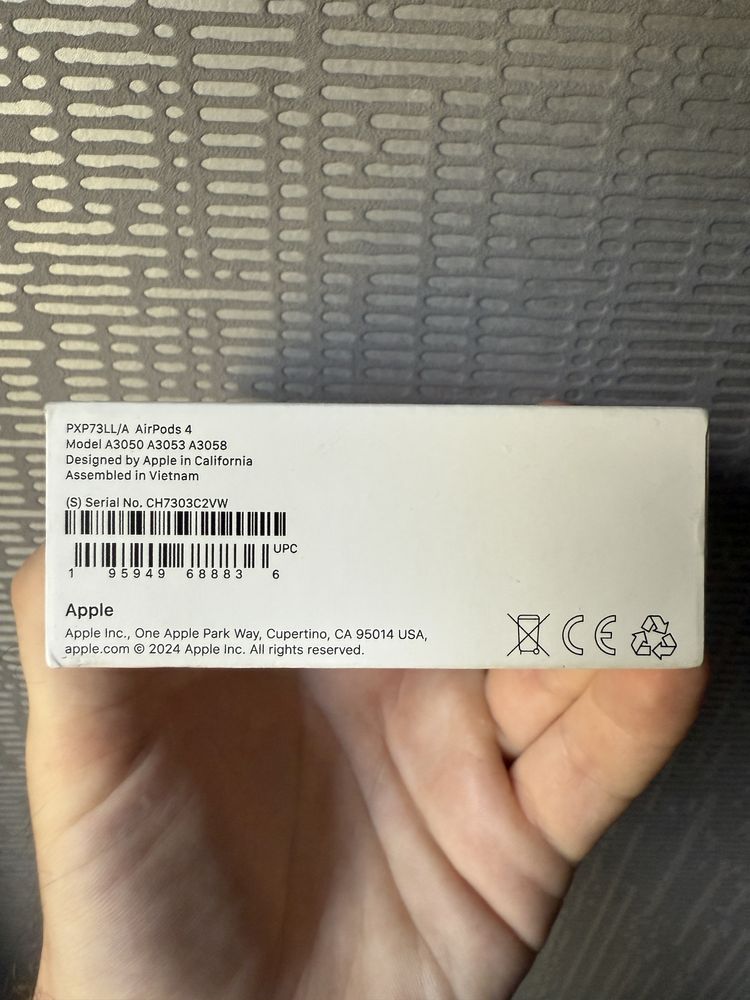 MV7N2AM/A AirPods 2 Model A2032 A2031 A1602 Нові оригінальні навушники