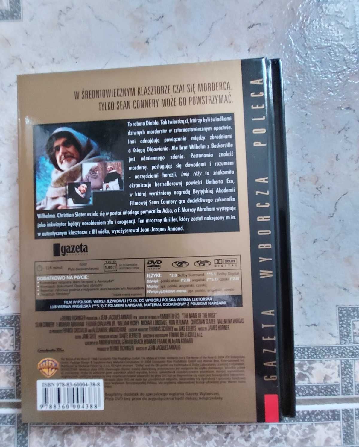 Imię Róży+  książka+ płyta DVD Nowa