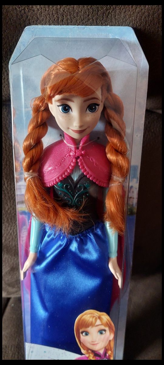 Lalka Anna z bajki  Kraina Lodu, śliczna Barbie,  siostra Elzy, Mattel
