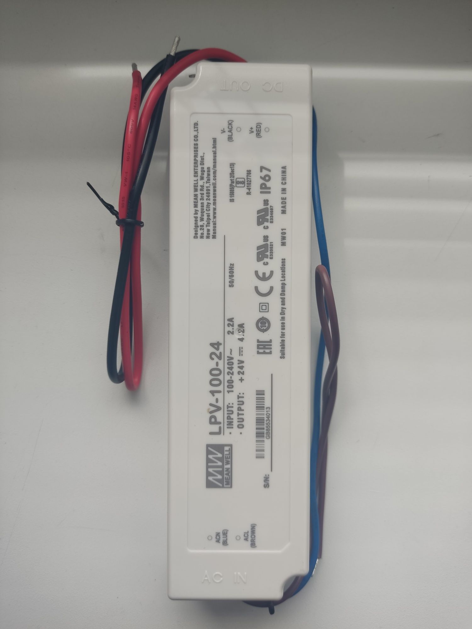 Блок живлення MEAN WELL LPV-100-24 IP67