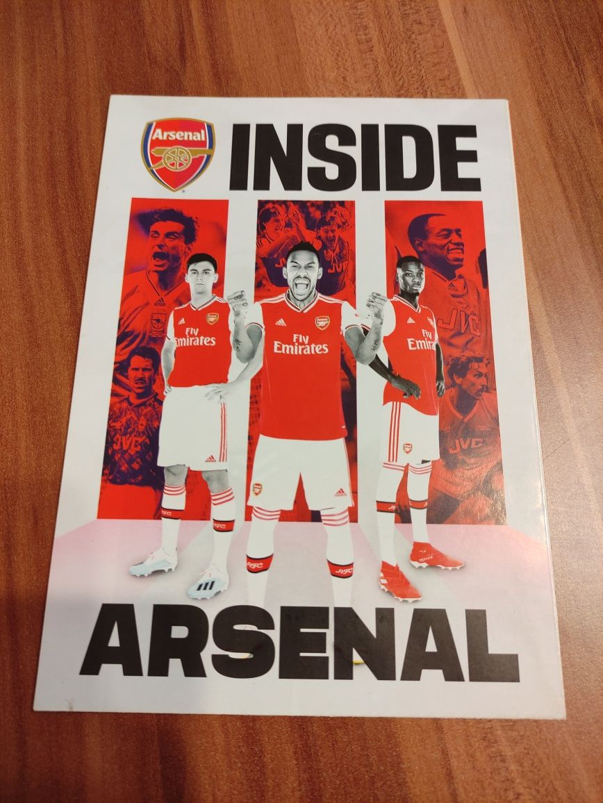 Autograf, podpis - Piłkarze Arsenal 2019/20 Inside Arsenal Piłka Nożna