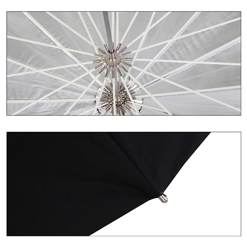Zestaw parasolka fiberglass + biały dyfuzor 185 cm