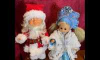 Барби и Дед Мороз под елочку/подставные игрушки/ Дед Мороз и Снегурка
