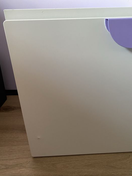 Lawka kufer szuflada biurko na zabawki ikea smastad begripa