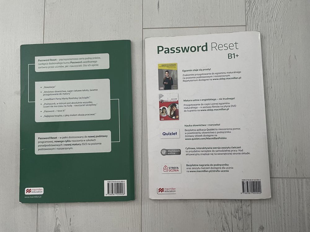 Podrecznik i éwiczenia do jezyka angielskiego Password Reset B1+