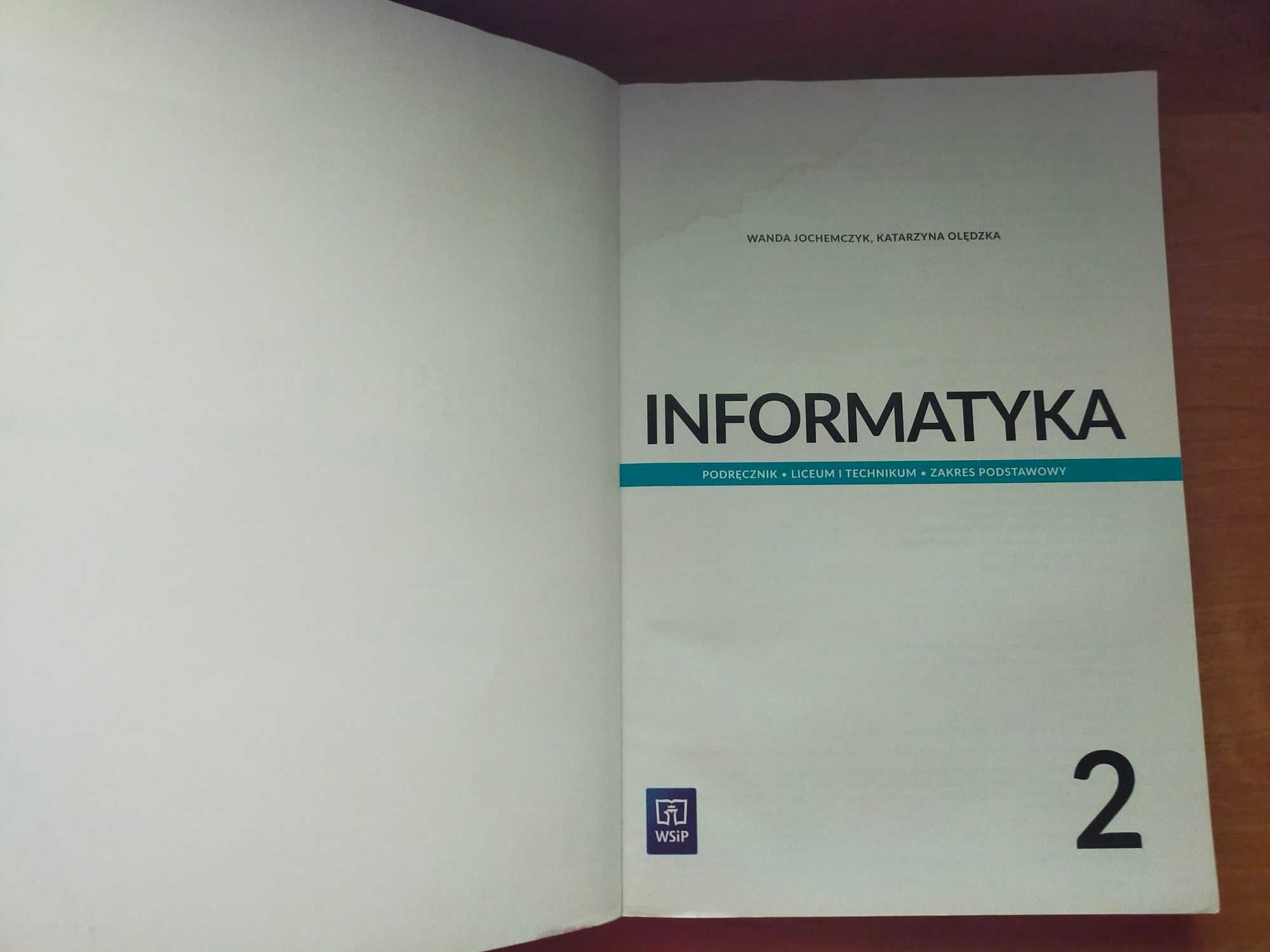 Informatyka klasa 2 zakres podstawowy.
