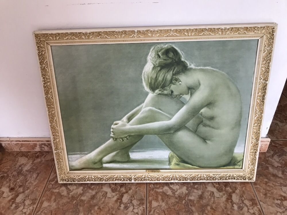 Quadro mulher assinado