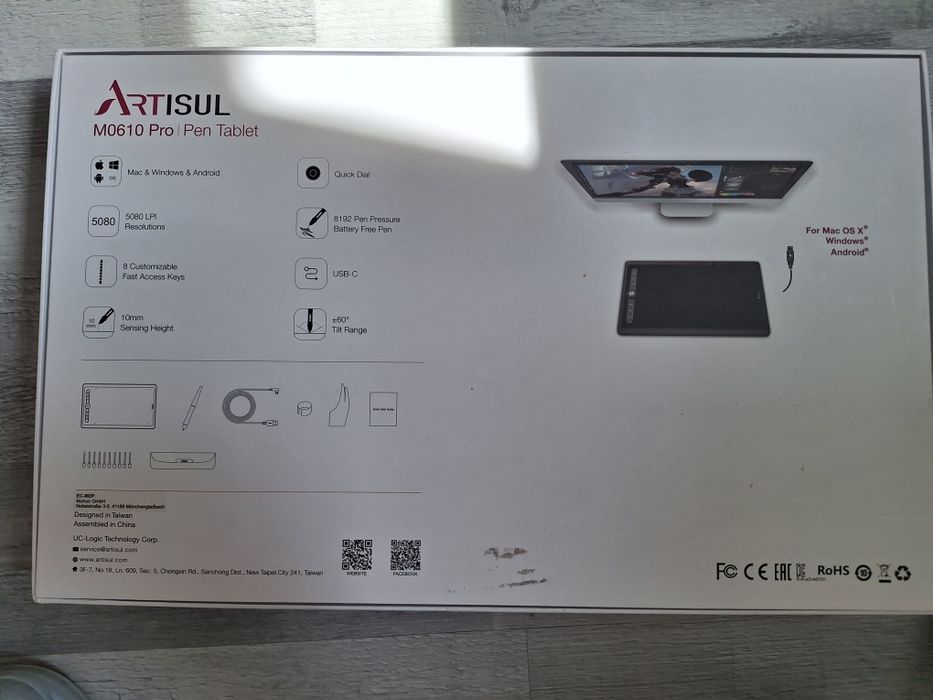 Artisul tablet graficzny M0610 Pro Pen Tablet