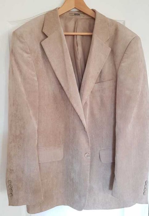 XL garnitur marynarka stylowa modna elegancka casual sportowa sztruks