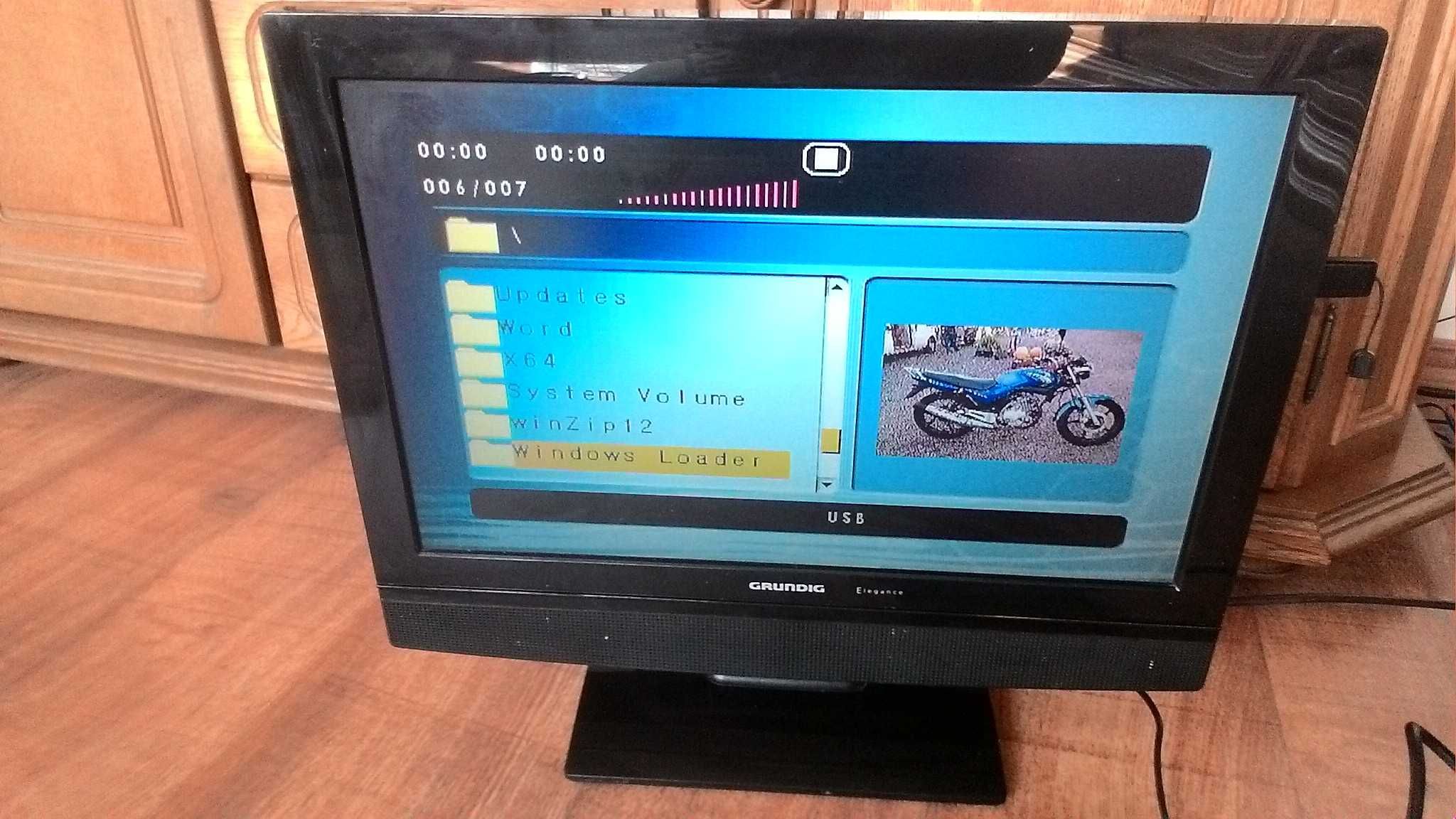 Grundig tv 20" LCD Hdmi USB DVD SD-card 12V