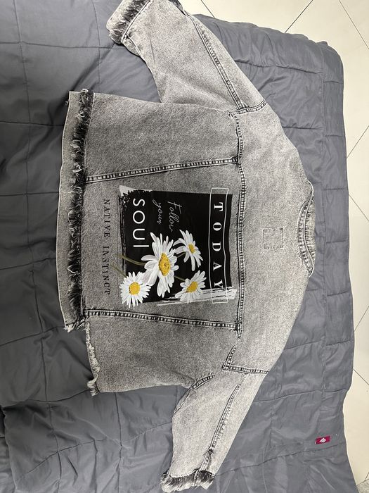 Джинсовий жакет великого розміру