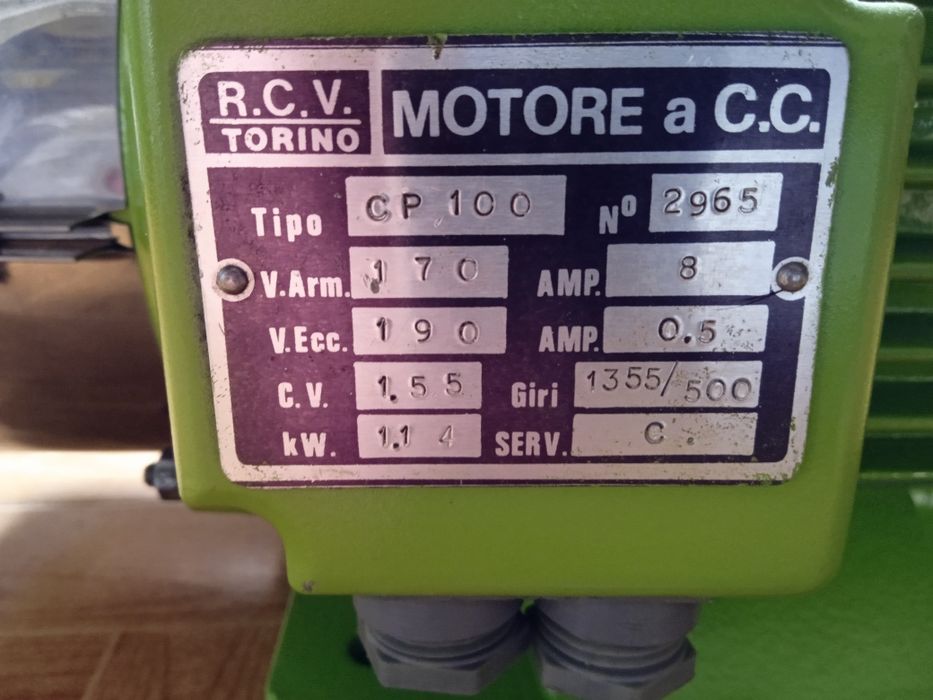 Motor eléctrico de escovas 1.55Cv