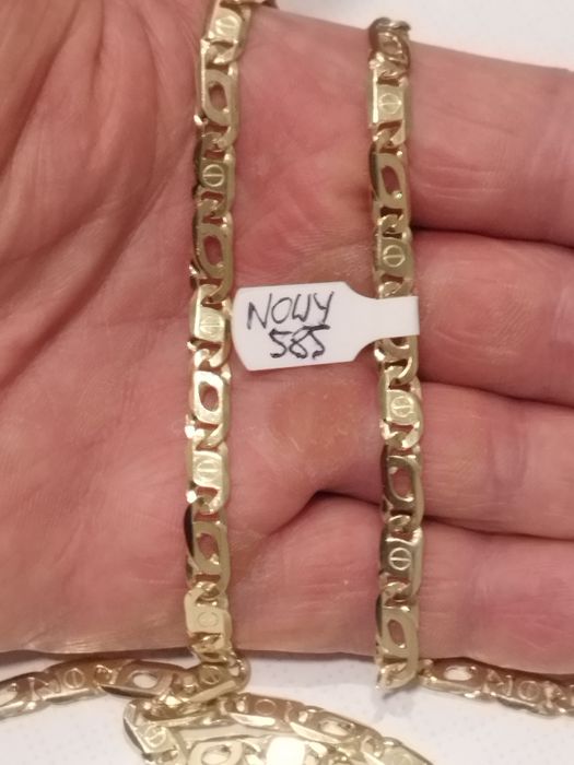 Nowy piękny złoty łańcuch 585 14k 35.29gr 60cm unikat!!