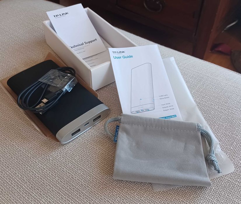 carregador novo Power Bank, p TM e outros dispositivos