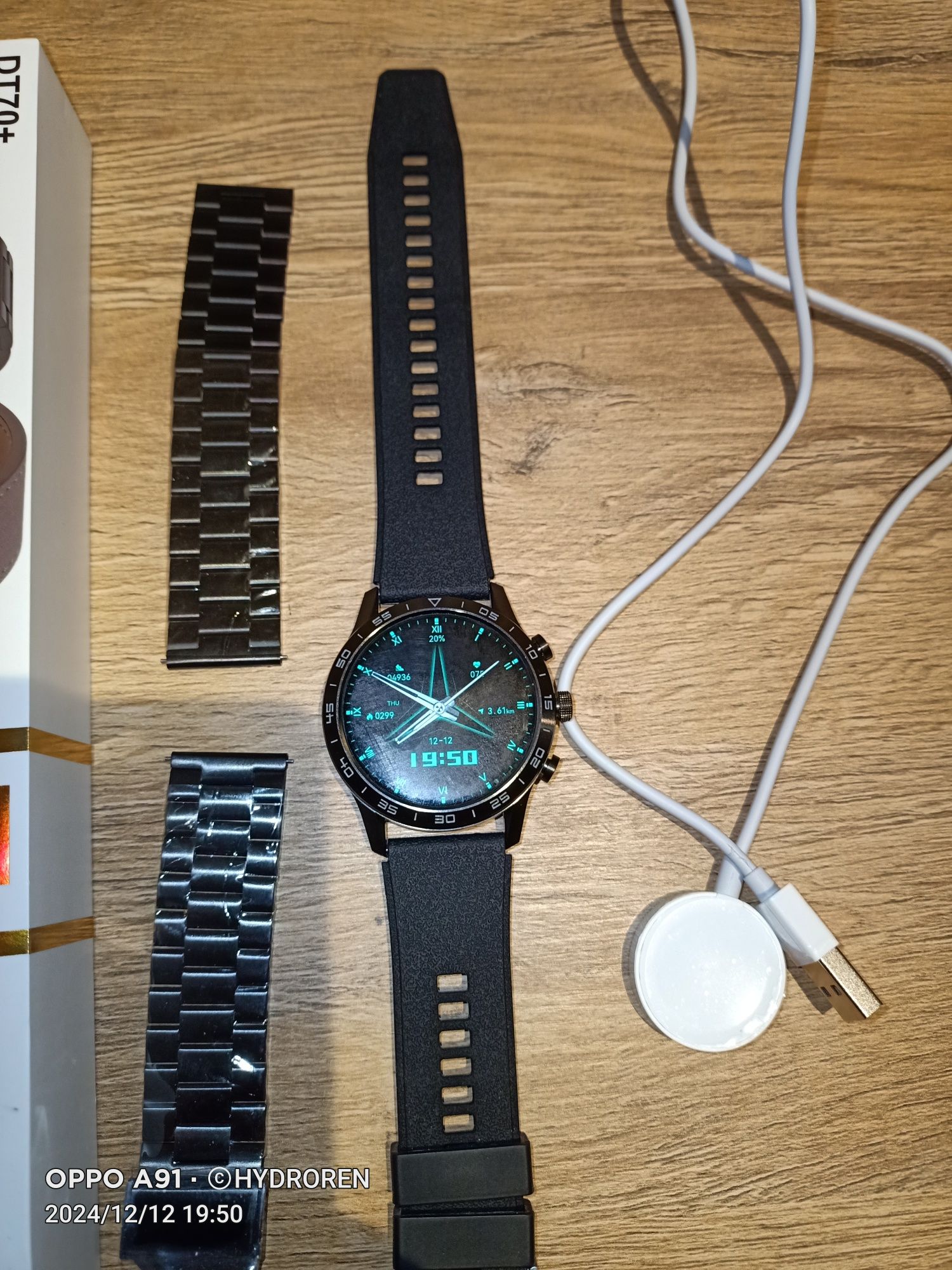Zegarek męski Smartwatch DT70+ Bluetooth Inteligentny HD Ekran