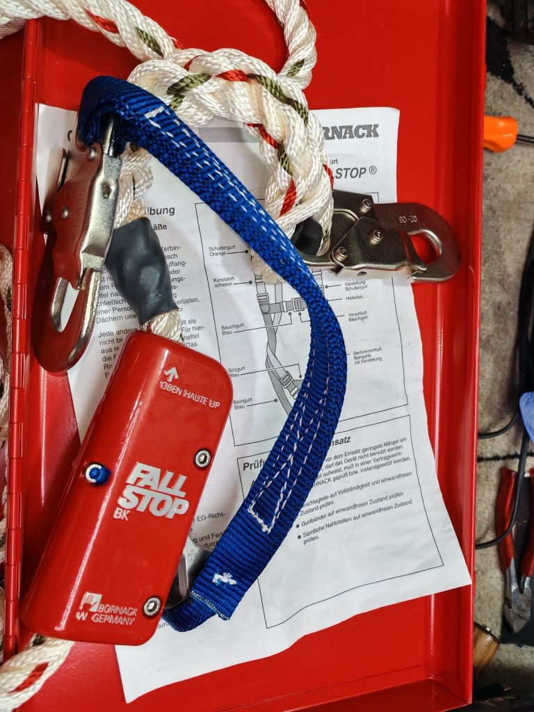 Szelki bezpieczeństwa uprząż Bornack fallstop pr2