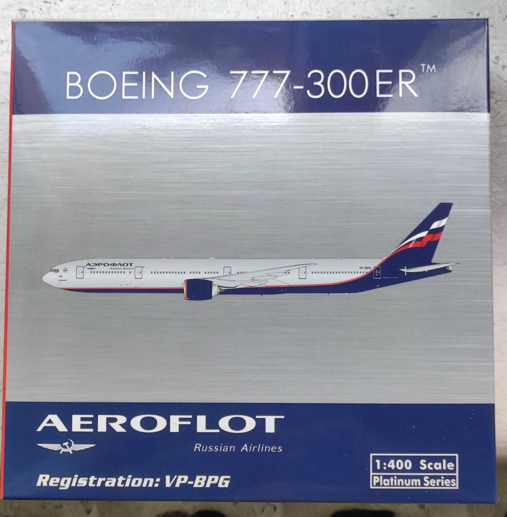 1/400 модель самолета Boeing 777 Аэрофлот