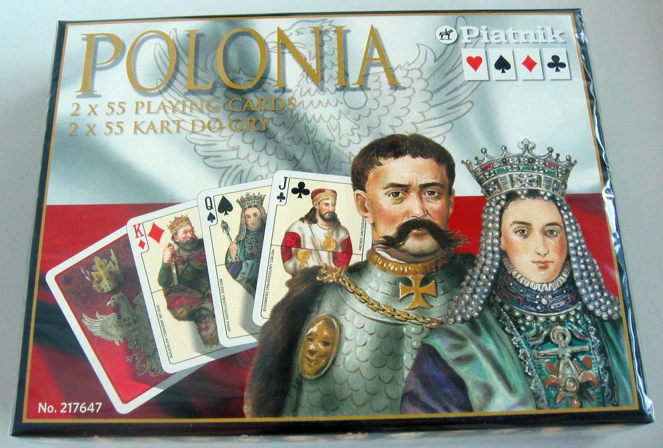 Карти гральні Piatnik Poland, комплект з 2 колод по 55 карт нові