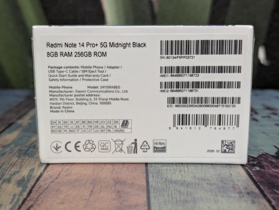 Xiaomi Redmi Note 14 Pro Plus 5G  (8/256Gb;12/256Gb)Глобал з блок.жив.