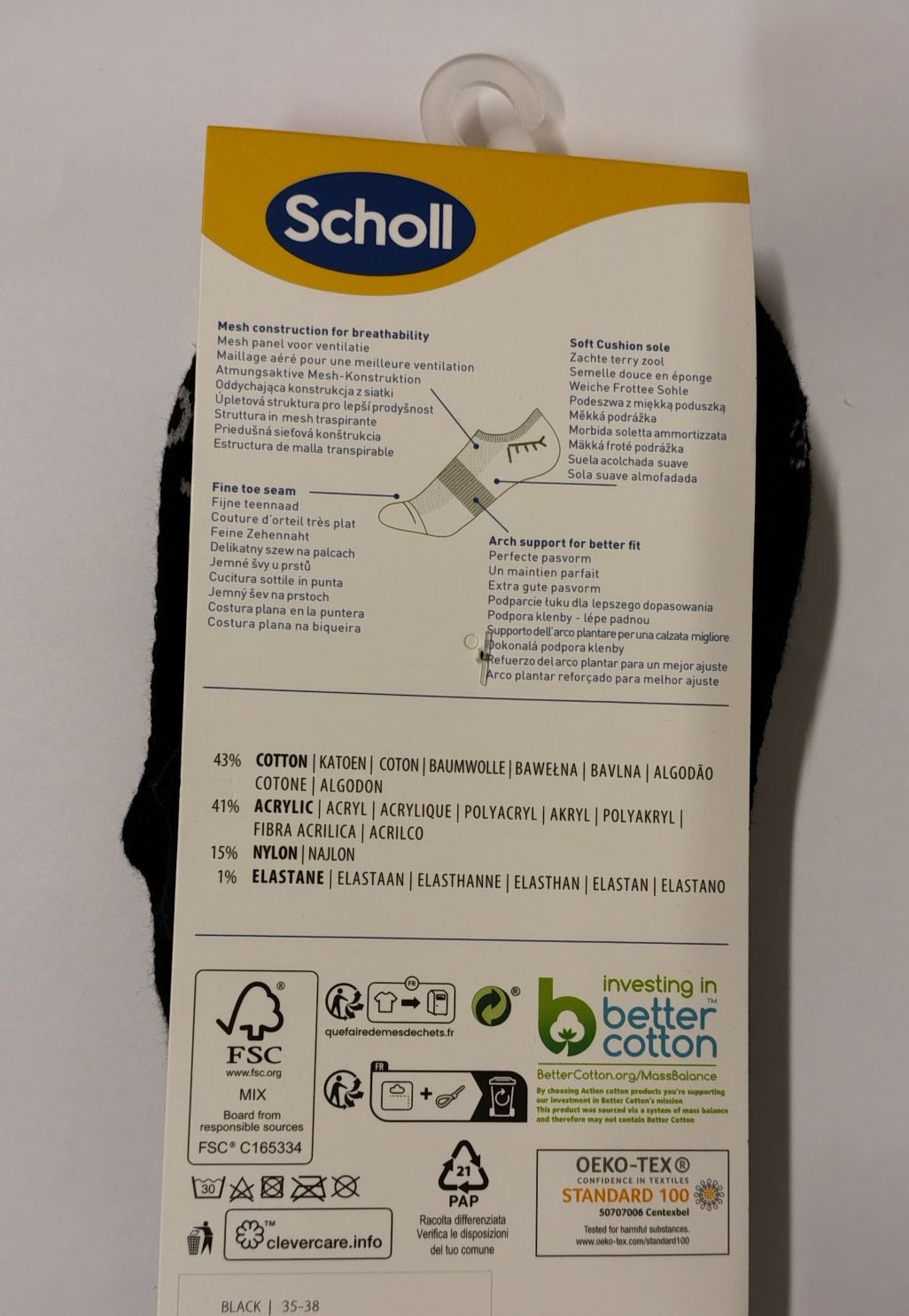 2 pares de meias Scholl