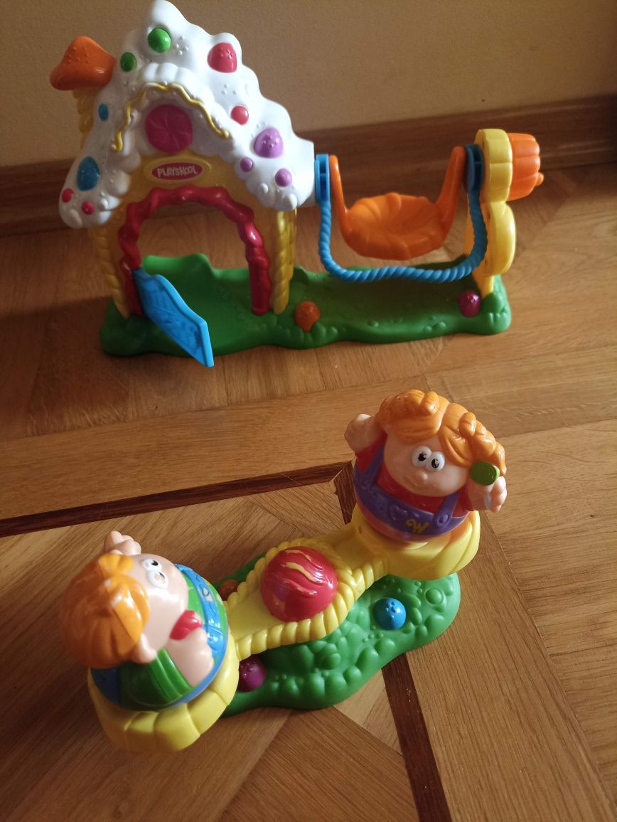 Jaś i Małgosia Playskool karuzela chatka ze zjeżdżalnią wańka wstańka
