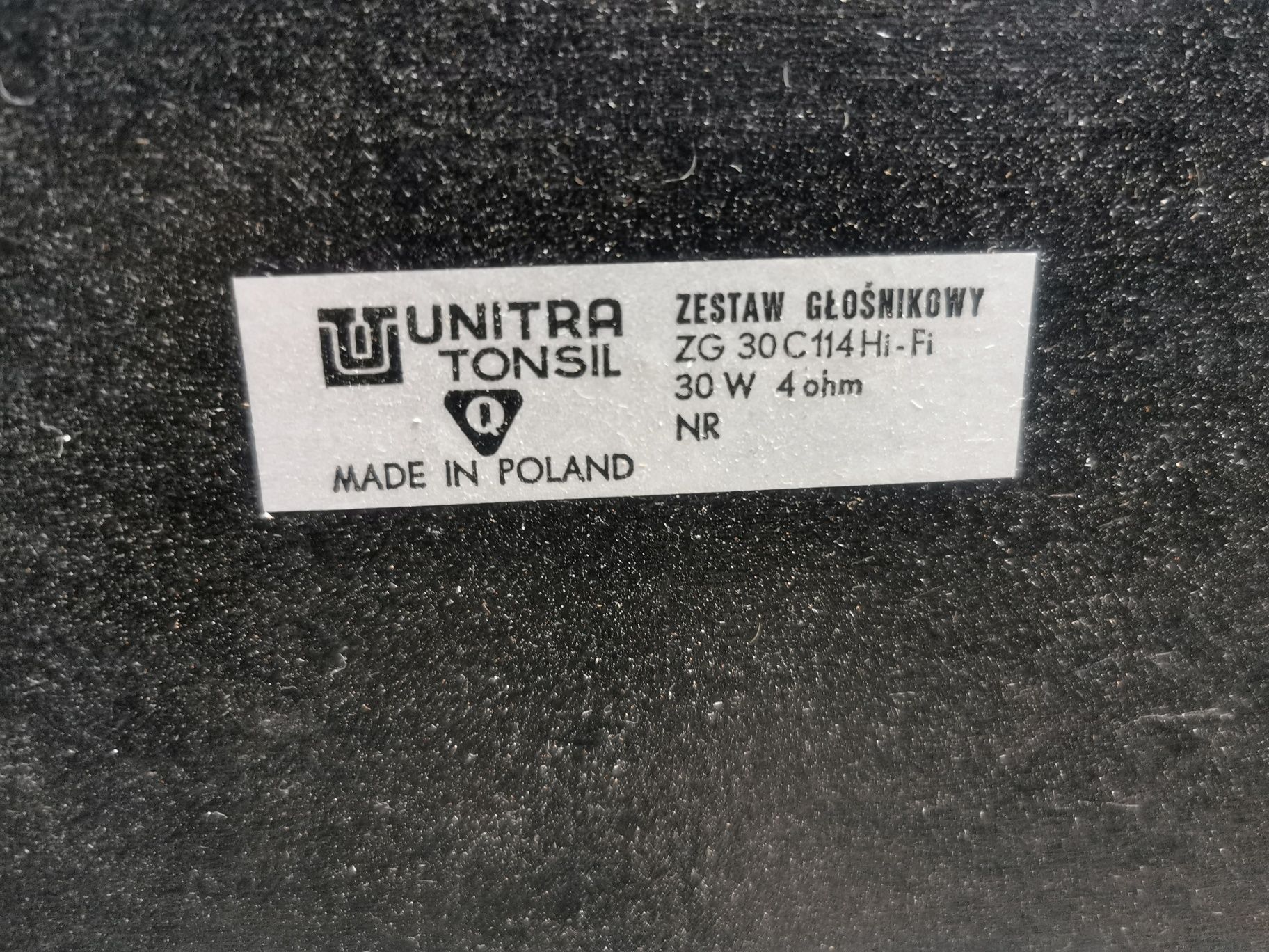 Kolumny ZG30C114 30W ładny stan do renowacji do Radmor Diora Unitra