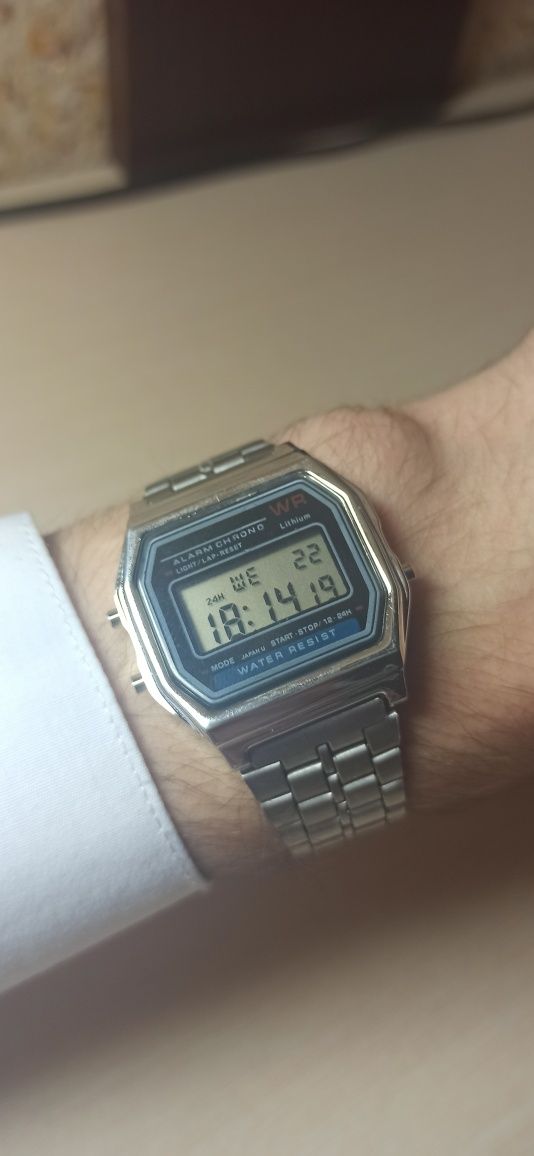 Мужские часы Casio / серебряные часы Casio / цифровые часы Casio