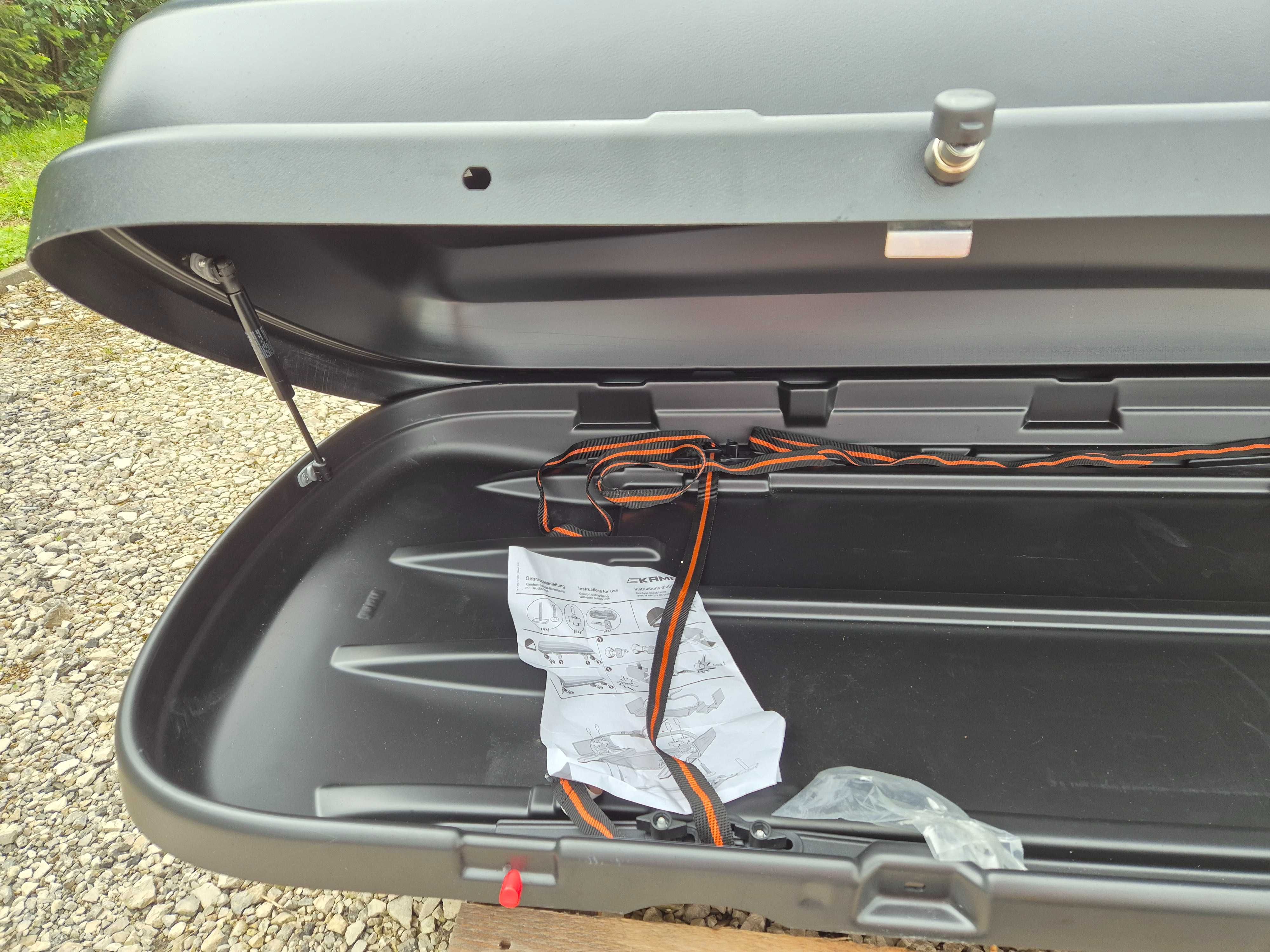Bagażnik dachowy Box VW, Basic 340L, czarny matowy, oryginalny