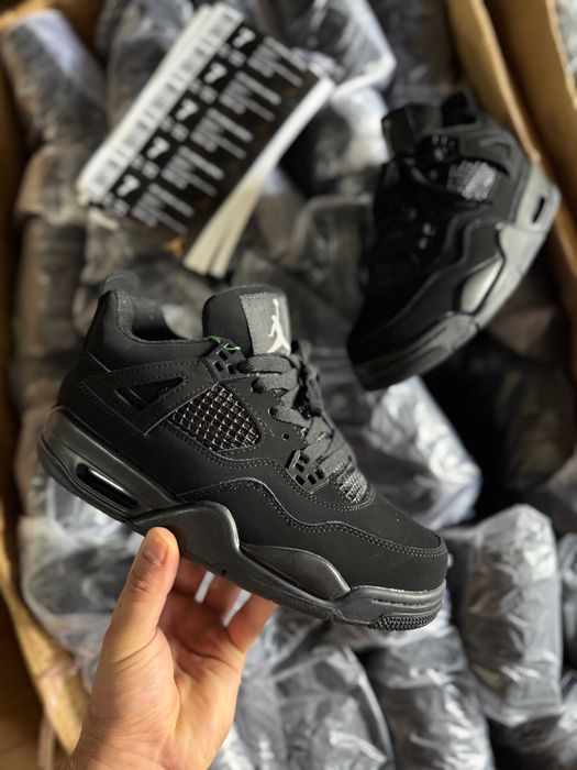 Мужские кроссовки Nike Air Jordan 4 "Retro Black Cat Premium" 40-45