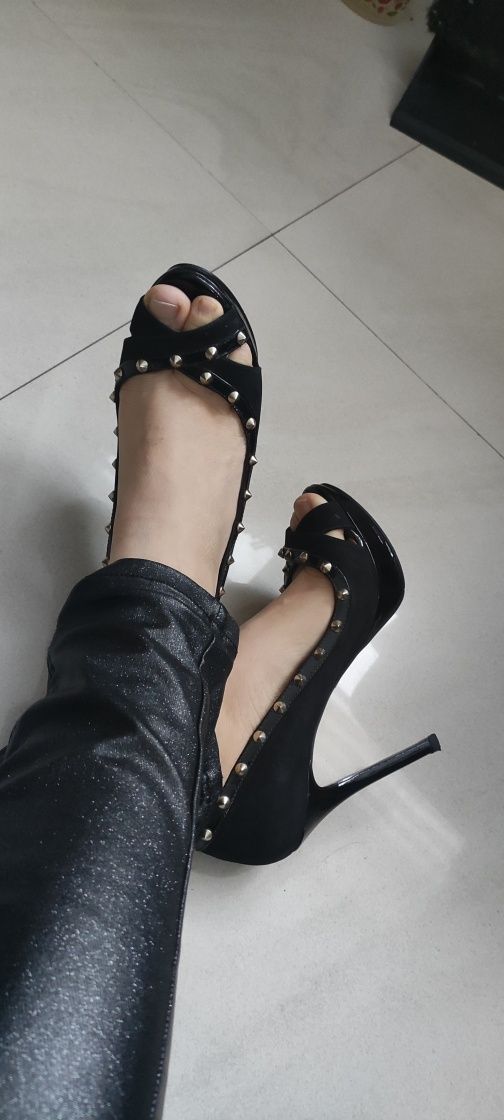 KAZAR szpilki jak nowe ! Buty zamsz skóra ćwieki platforma r. 38