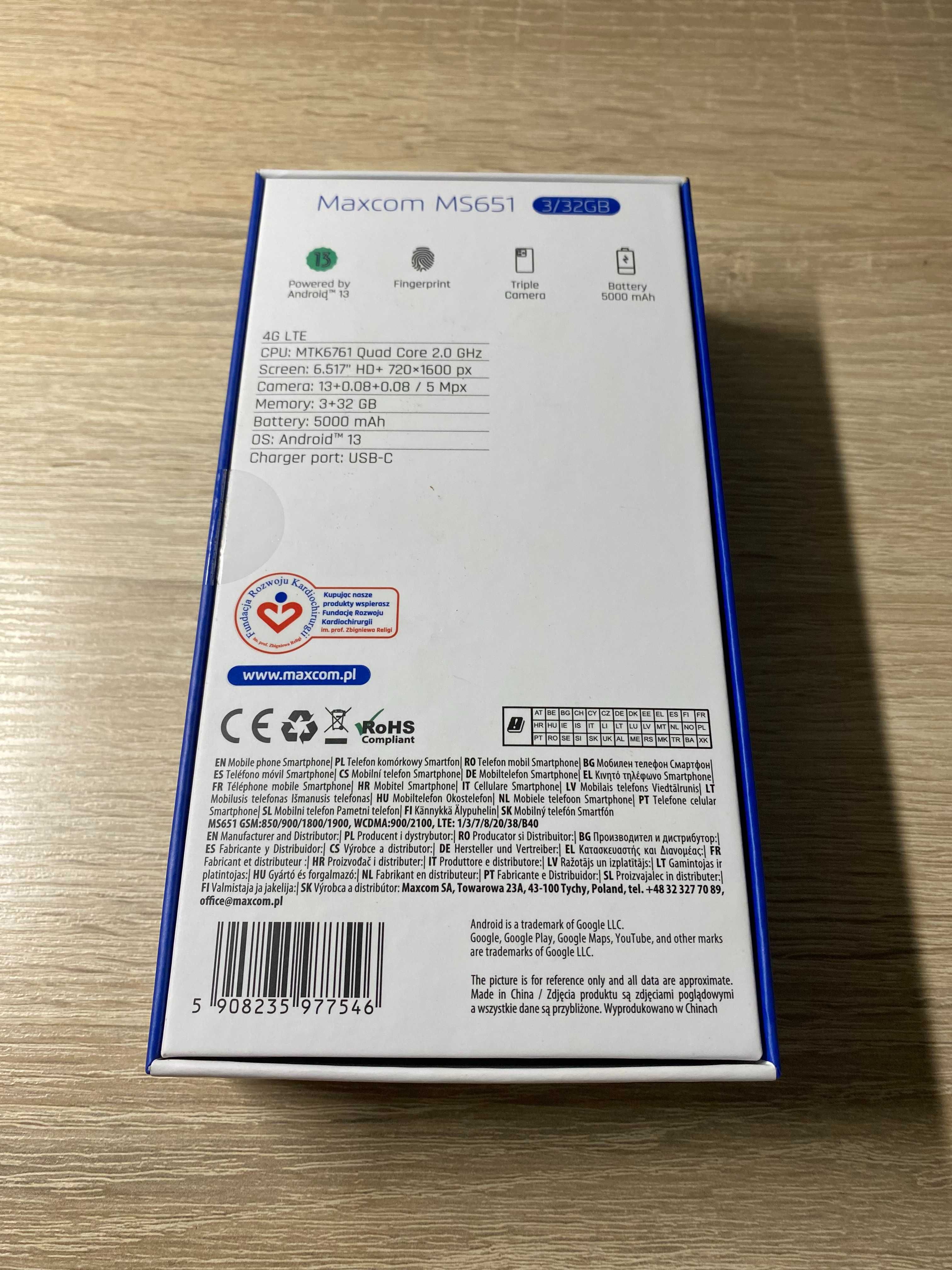 Smartfon MAXCOM MS651 3/32GB 4G LTE