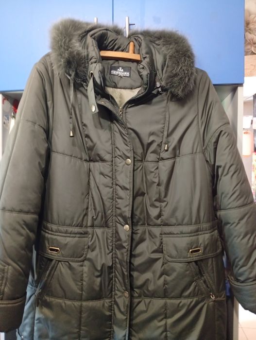 Продам теплый пуховик 60 размер