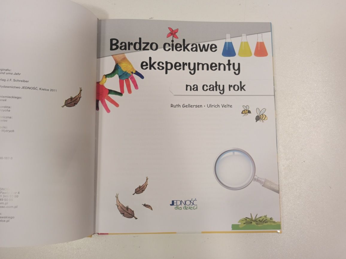 Książka Bardzo Ciekawe Eksperymenty Na Cały Rok